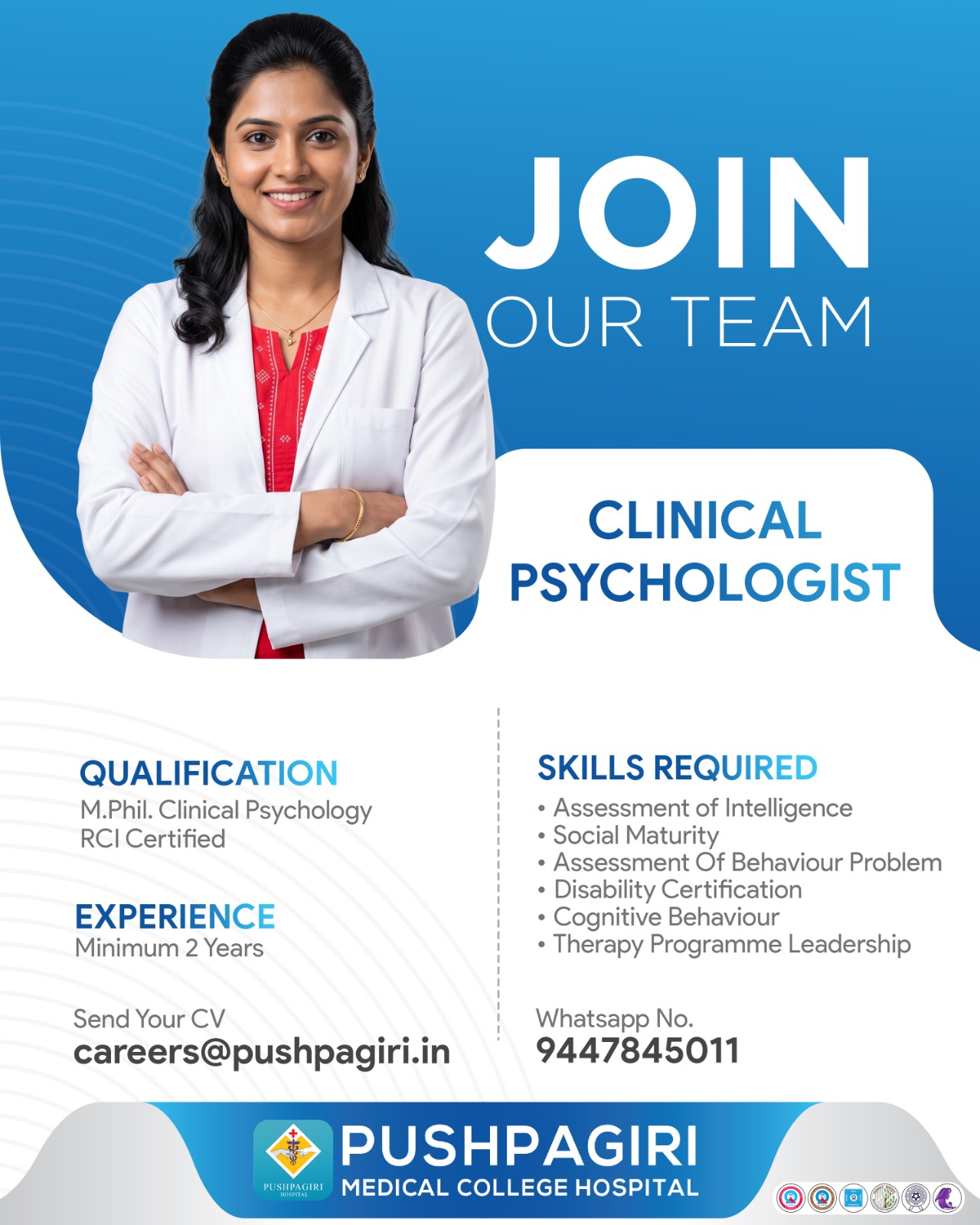 Job Vacancy: Clinical Psychologist