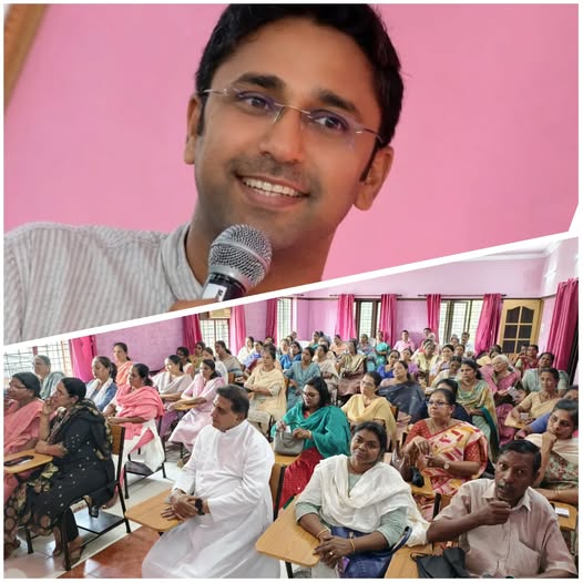 An awareness class conducted under the leadership of Dr. Raju Mathew Syriac (Consultant Radiation & Clinical Oncologist)