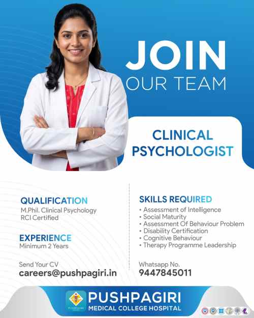 Job Vacancy: Clinical Psychologist
