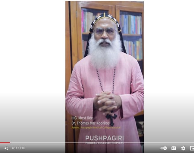 PATRON  H G Most Rev Dr Thomas Mar Koorilos  announced the scheme 